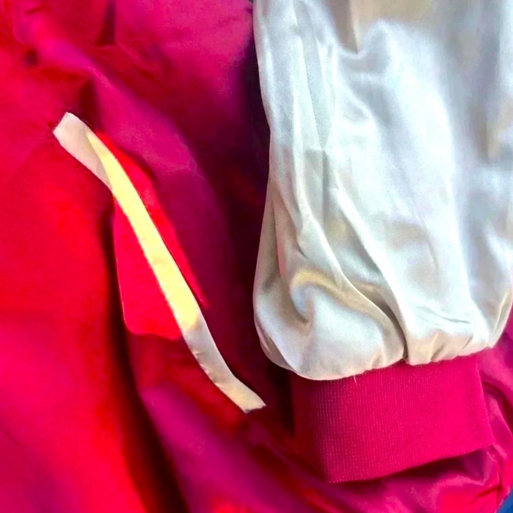 Hayden "Los Angeles Par Amour" Satin Bomber Jacket - Picture 2 of 7